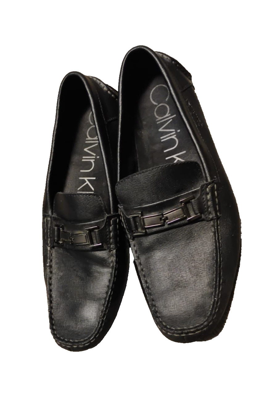 Calvin Klein Men’s Black Magnus Driver- Shoe Size US 12